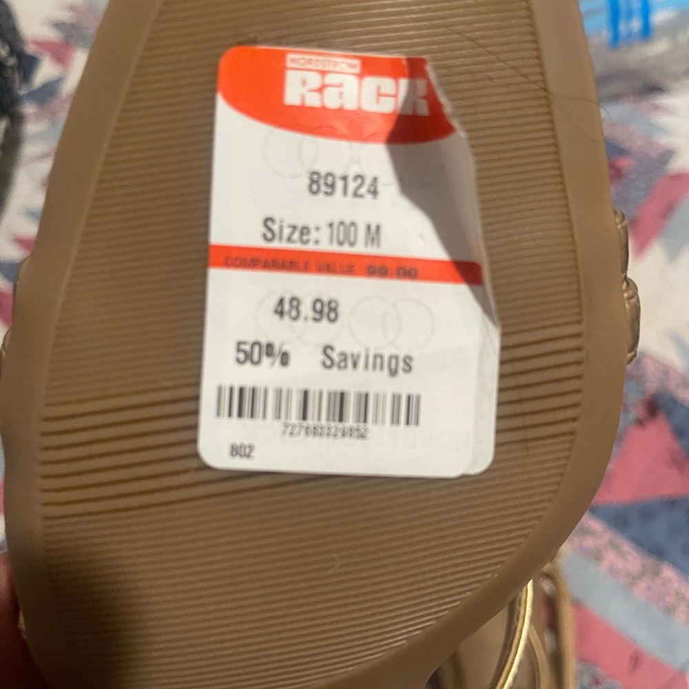 Naturalizer Tan Strappy Sandals